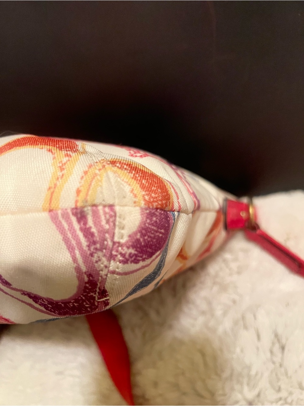 Vintage Coach Hampton Scribble C multicolor Signature Canvas Crossbody - Picture 9 of 10